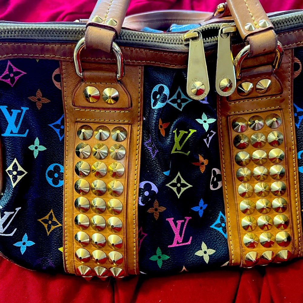 SOLD Vintage Louis Vuitton Noir Black Multi Courtney Bag